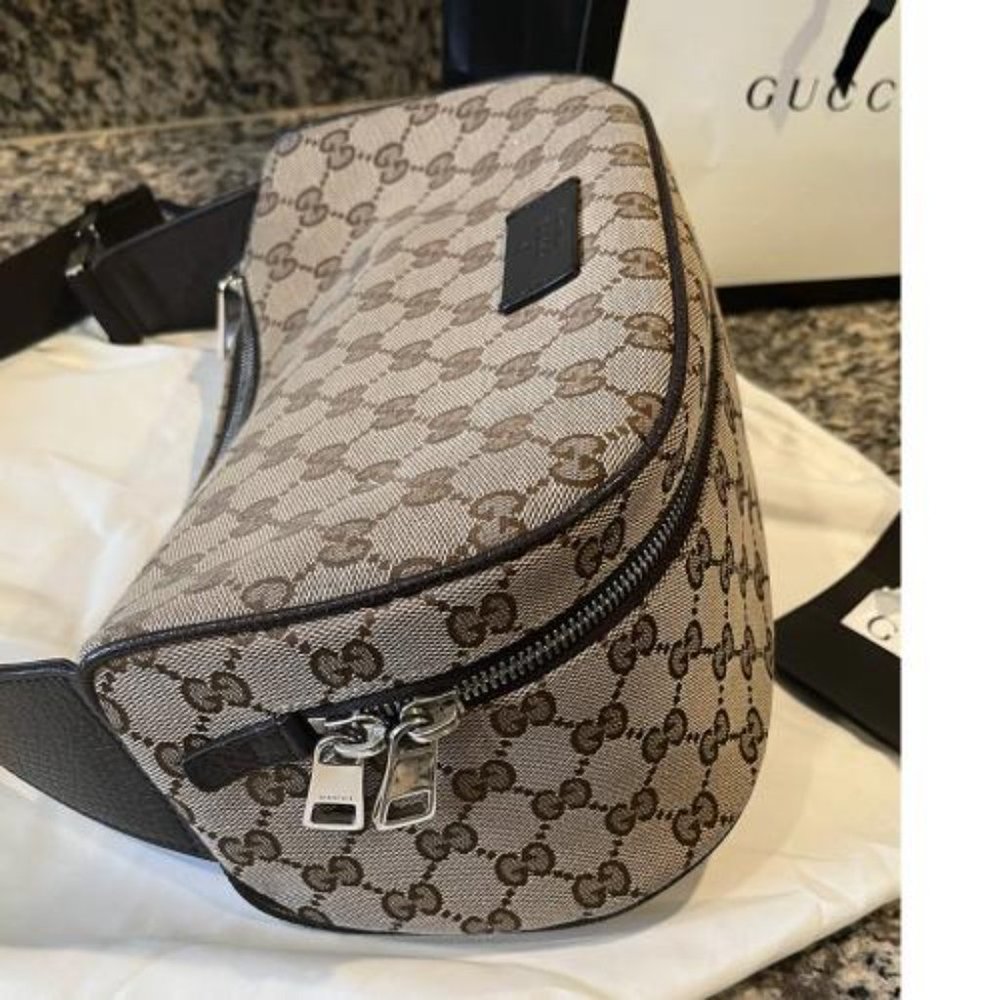 AUTHENTIC GUCCI SHERRY WEB FANNY WAIST BAG - Picture 15 of 15